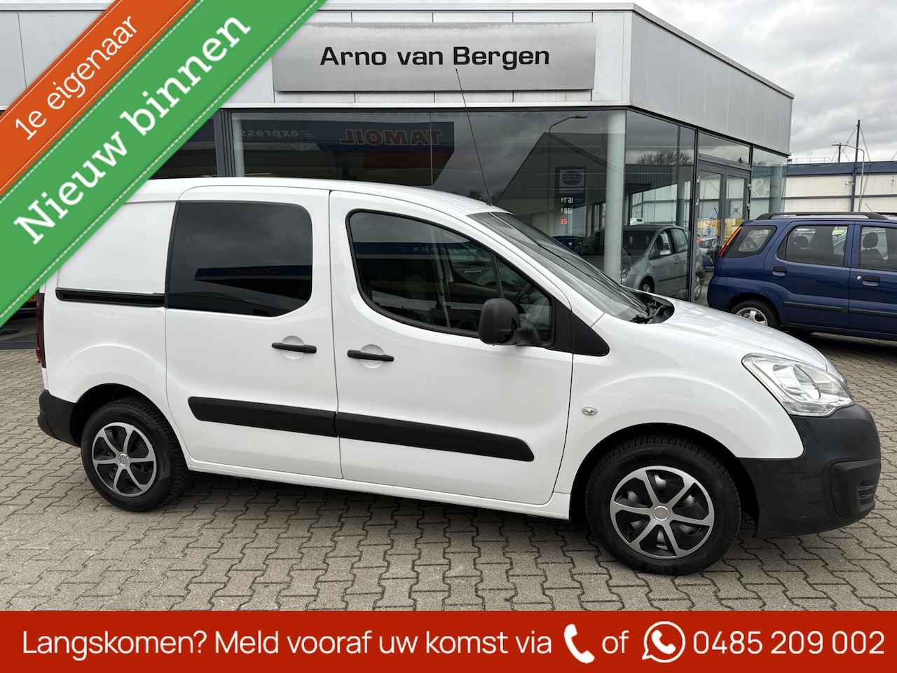 Peugeot Partner - bestel 120 1.6 BlueHDi 75 L1 Pro, airco, pdc, goed onderhouden van 1e eigenaar. - AutoWereld.nl