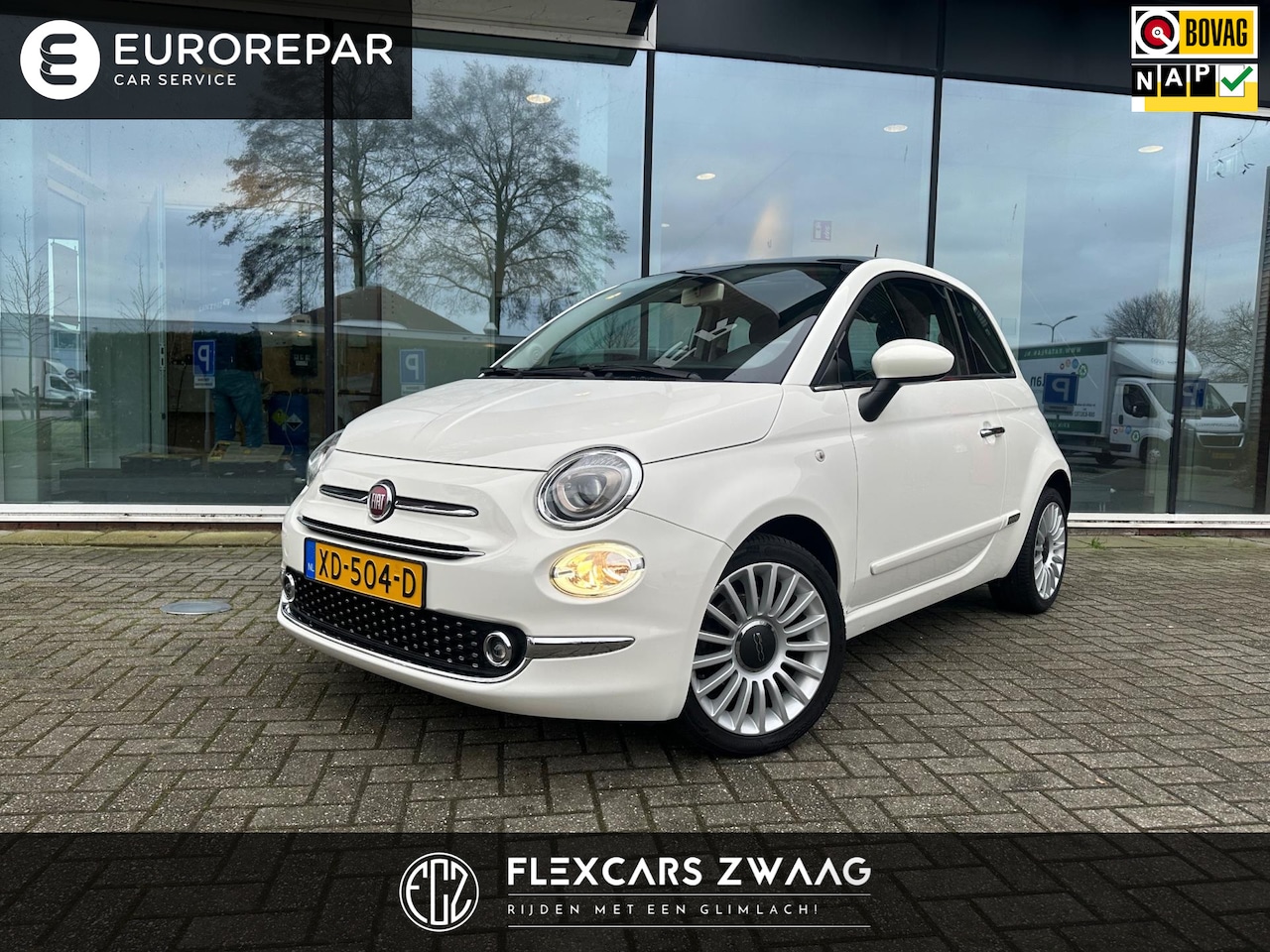 Fiat 500 - 0.9 TwinAir Turbo Collezione - Panodak - Airco - Navi - Org.NL - Parkeerhulp - AutoWereld.nl