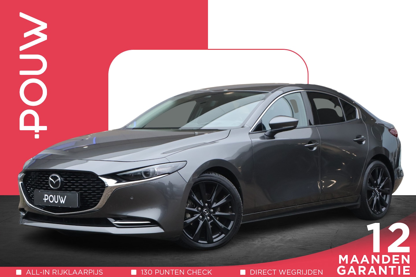 Mazda 3 - 2.0 e-SkyActiv-X 180pk M Hybrid Luxury | Navigatie | Leder | Head-up Display | Camera - AutoWereld.nl