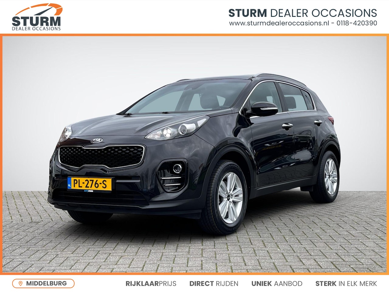 Kia Sportage - 1.6 GDI DynamicLine | Leder | Navigatie | Camera | Apple Carplay/Android Auto | Cruise & C - AutoWereld.nl