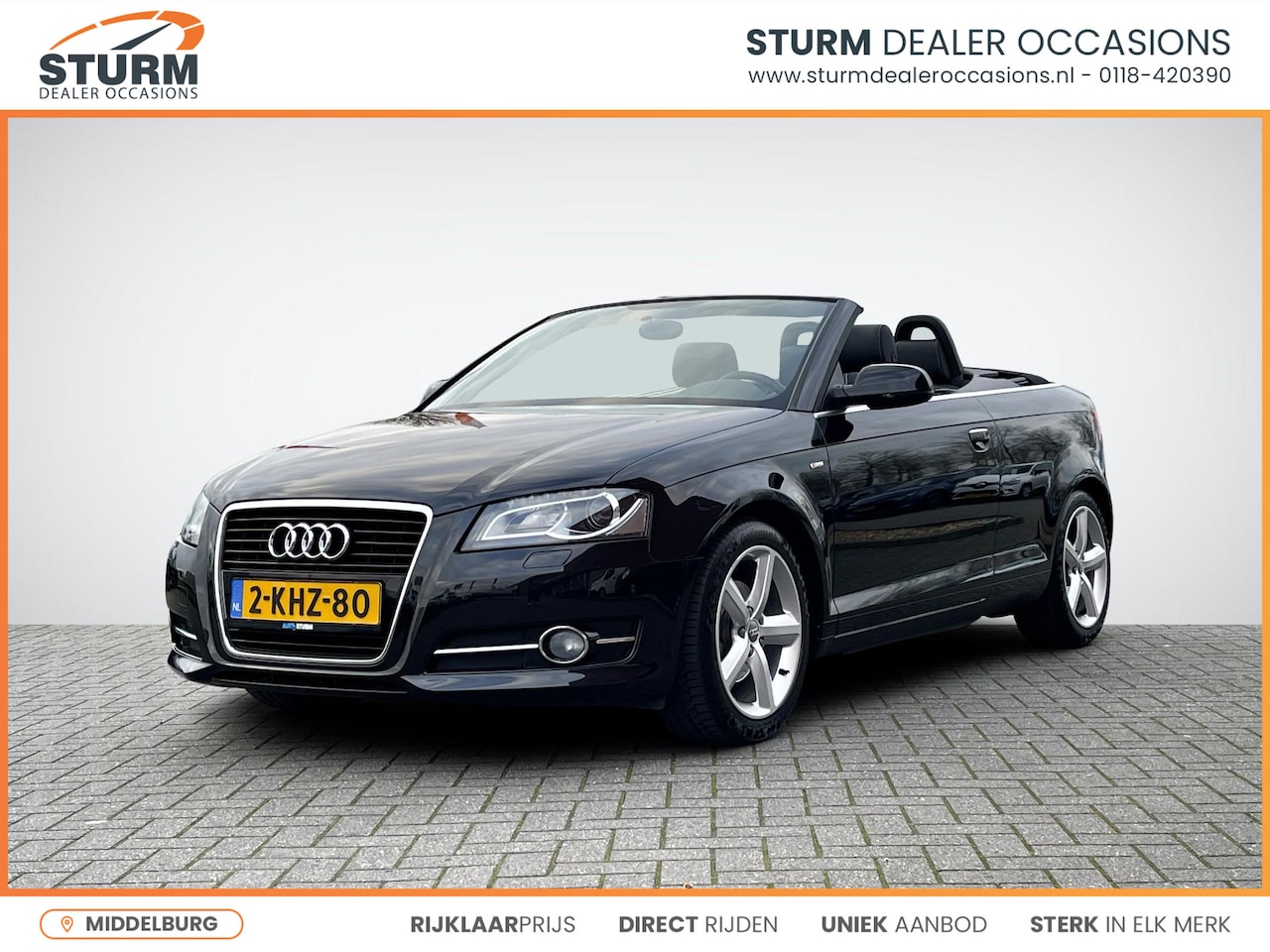 Audi A3 Cabriolet - 1.2 TFSI Ambition Pro Line S NL-Auto + Lage KM-Stand | Elek. Cabriodak | Sportstoelen | Na - AutoWereld.nl