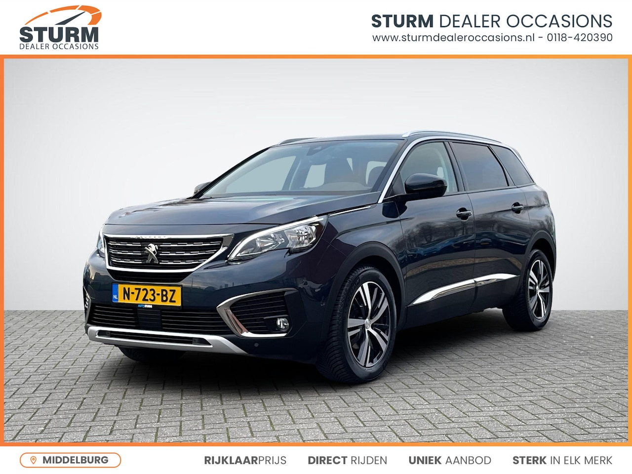 Peugeot 5008 - 1.2 PureTech Allure 7-Persoons | Trekhaak | Navigatie | Camera | Apple Carplay/Android Aut - AutoWereld.nl