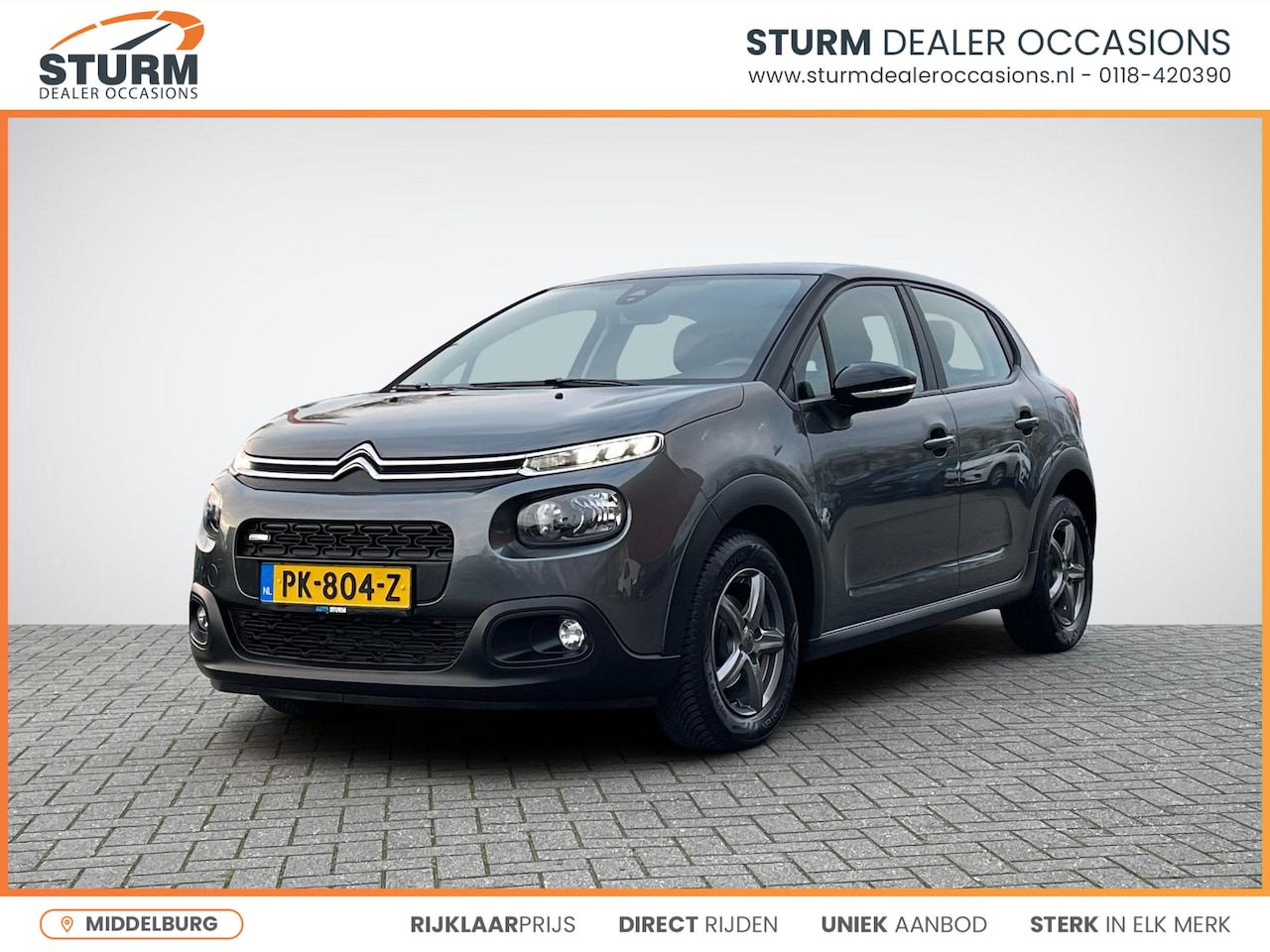 Citroën C3 - 1.2 PureTech S&S Feel Automaat | Airco | Cruise Control | Park. Sensor | Bluetooth Tel. | - AutoWereld.nl