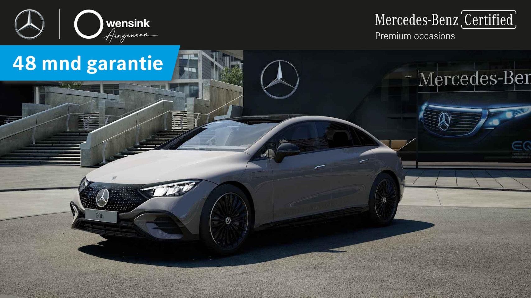 Mercedes-Benz EQE - 350 AMG Line 89 kWh | Luchtvering | Panoramadak | Burmester | 21" lichtmetalen velgen | - AutoWereld.nl