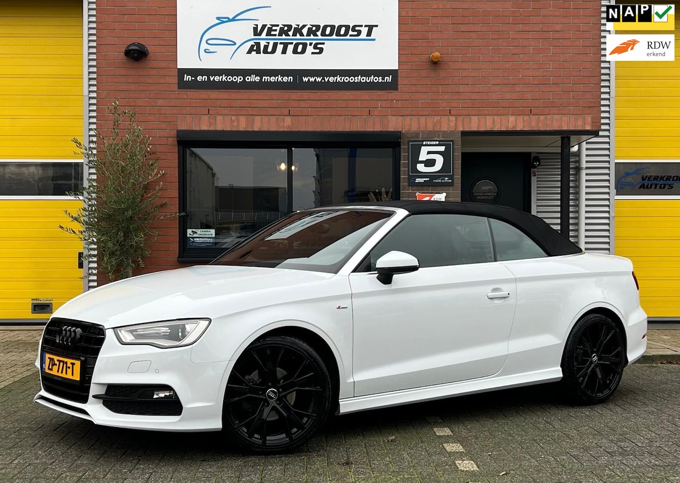 Audi A3 Cabriolet - 1.4 TFSI Ambition S Line Plus. navi. stoelverwarming. clima - AutoWereld.nl