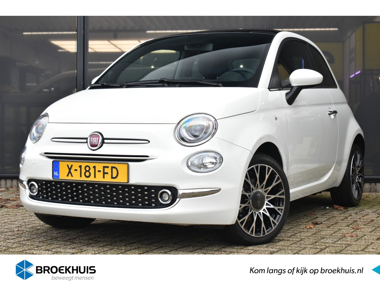 Fiat 500 - 1.0 Hybrid Dolcevita | Panoramdak | Navigatie | Parkeersensoren | Climate Control | 15"LMV - AutoWereld.nl