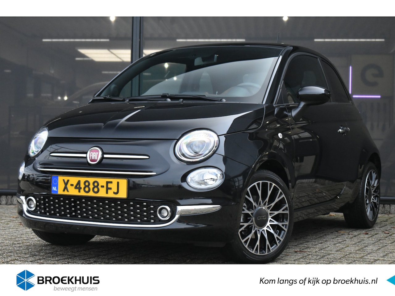 Fiat 500 - 1.0 Hybrid Dolcevita | Panoramdak | Navigatie | Parkeersensoren | Climate Control | 15"LMV - AutoWereld.nl