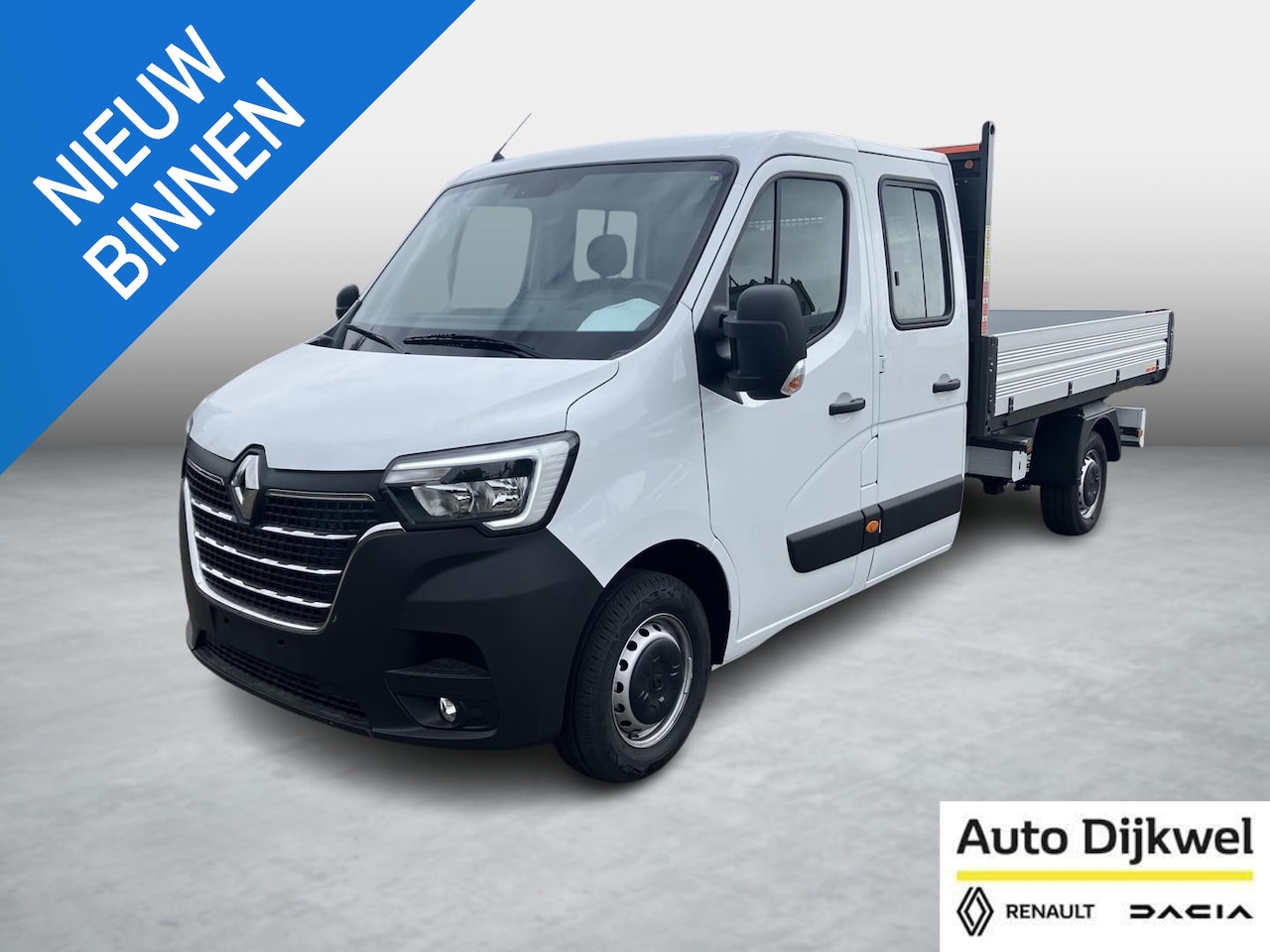 Renault Master - T35 2.3 dCi 165 L3 DC Comfort Kipper Direct uit voorraad leverbaar, BPM vrij!! - AutoWereld.nl