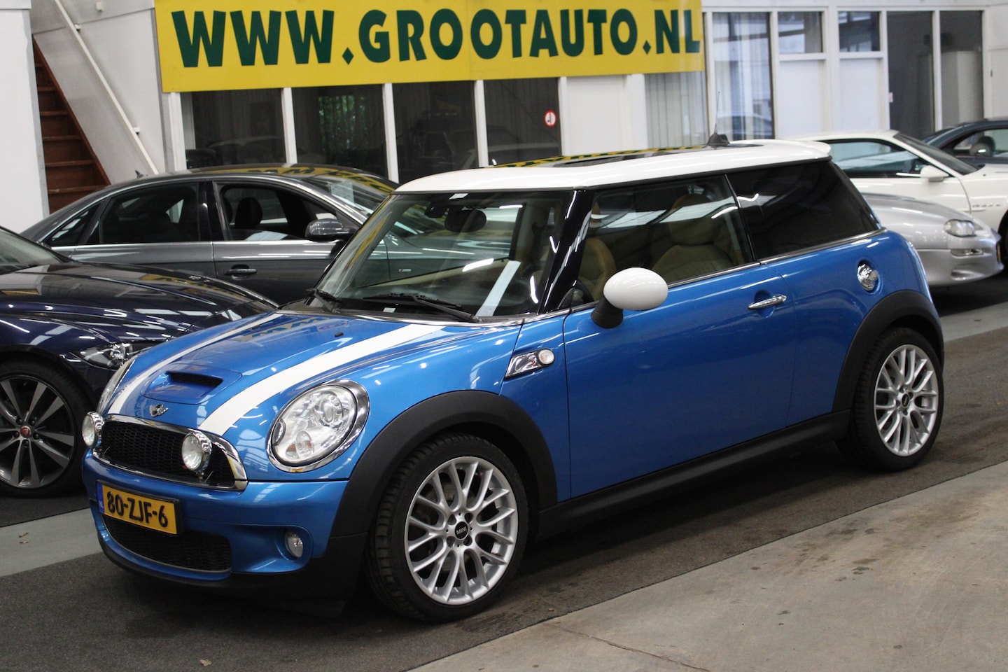 MINI Cooper S - Mini 1.6 Getuned Panoramadak, Volledig onderhouden, Navi - AutoWereld.nl