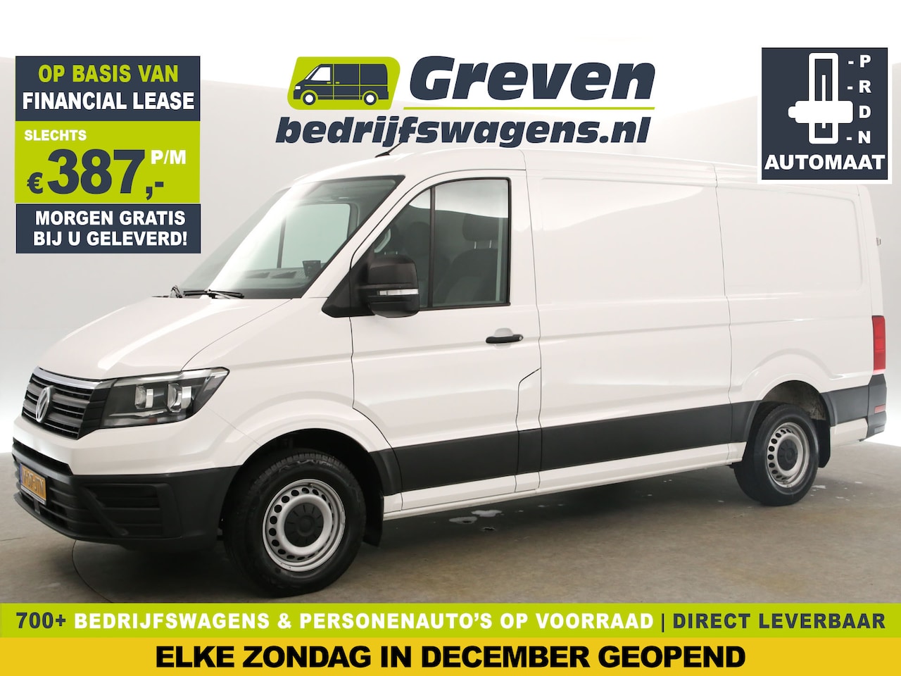 Volkswagen Crafter - 30 2.0 TDI L3H2 140PK | 3000kg Trekgew. | Automaat Airco Cruise Carplay 3 Persoons Elektrp - AutoWereld.nl