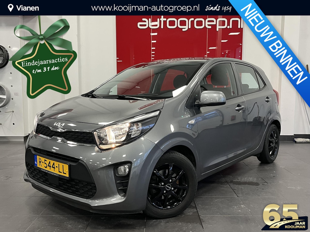 Kia Picanto - 1.0 DPi ComfortLine Bluetooth, Airco, CruiseControl, Nieuw Geleverd, Garantie t/m 2029, De - AutoWereld.nl