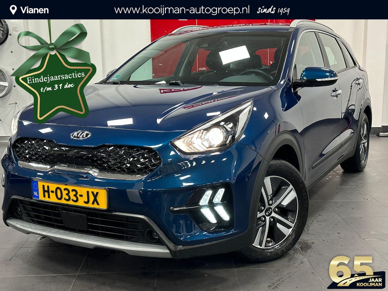 Kia Niro - 1.6 GDi Hybrid DynamicLine slechts 40000km! met trekhaak zeer mooie auto - AutoWereld.nl