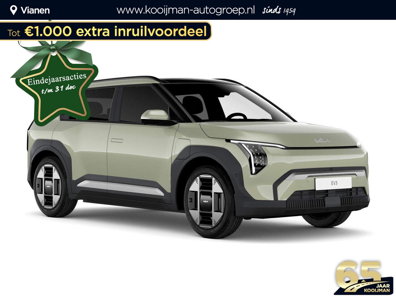 Kia EV3 - Plus Advanced 58.3 kWh €38.015,- RIJKLAAR! Nu €3.180,- voordeel zonder SEPP! Meerdere kleu - AutoWereld.nl