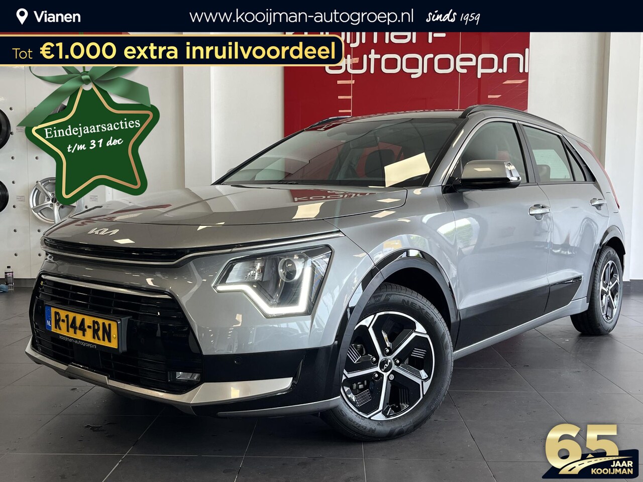 Kia Niro - 1.6 GDi Hybrid DynamicLine 1.6 GDi Hybrid DynamicLine , Apple Carplay, Android Auto, Adaptieve Cruisecontrol, Achteru - AutoWereld.nl