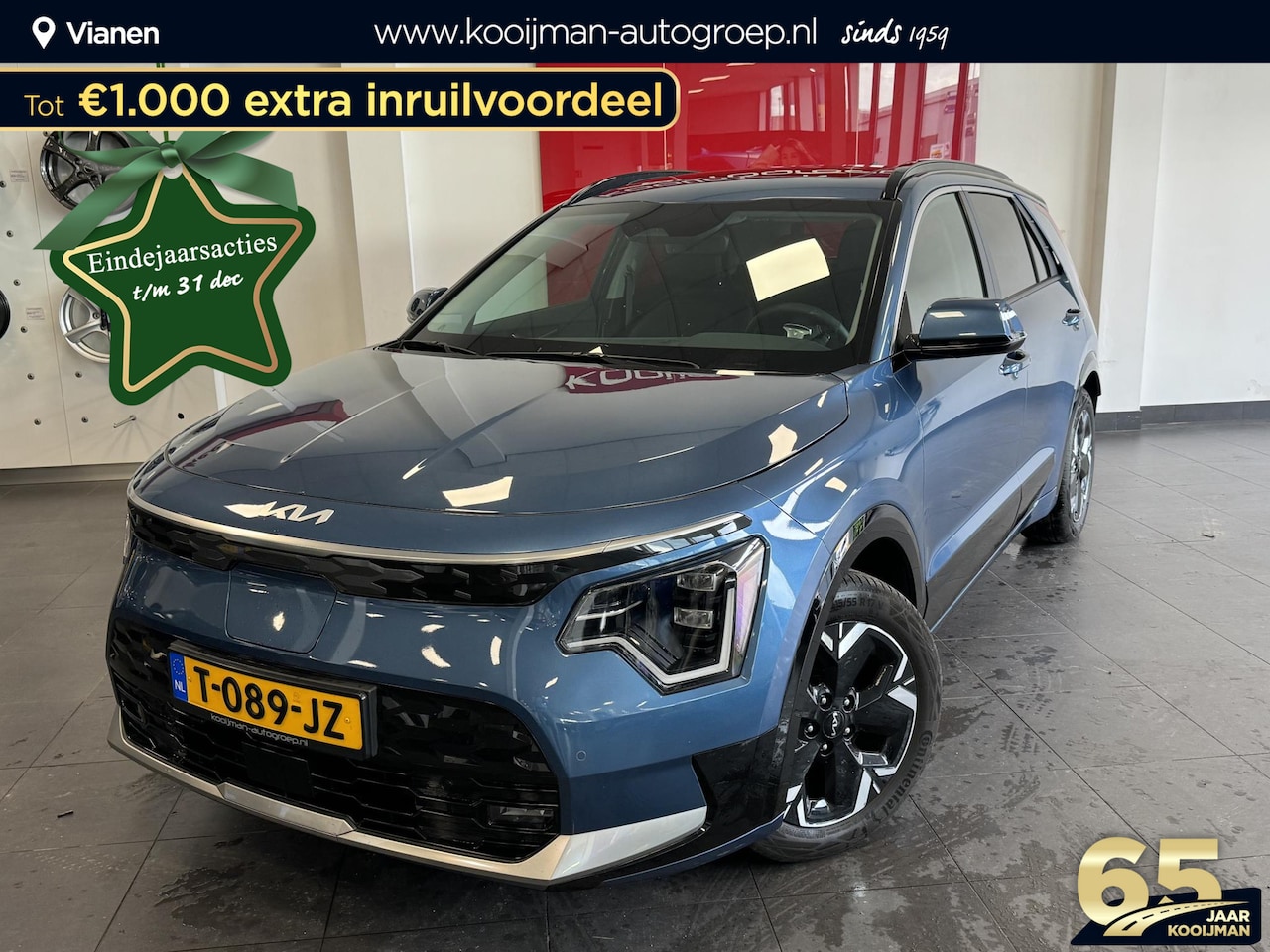 Kia Niro EV - DynamicPlusLine 64.8 kWh Apple Carplay | Dodehoekdetectie | Schuif/kanteldak | Adaptive cr - AutoWereld.nl