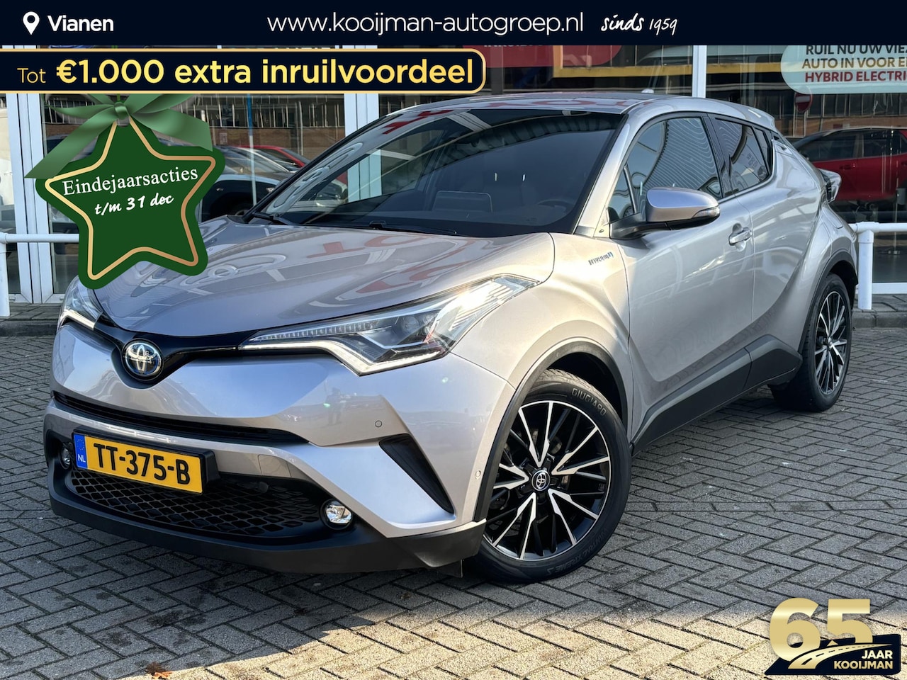 Toyota C-HR - 1.8 Hybrid Executive met Premium pakket + Trekhaak, zeer luxe, 1e eigenaar nieuwe geleverd - AutoWereld.nl