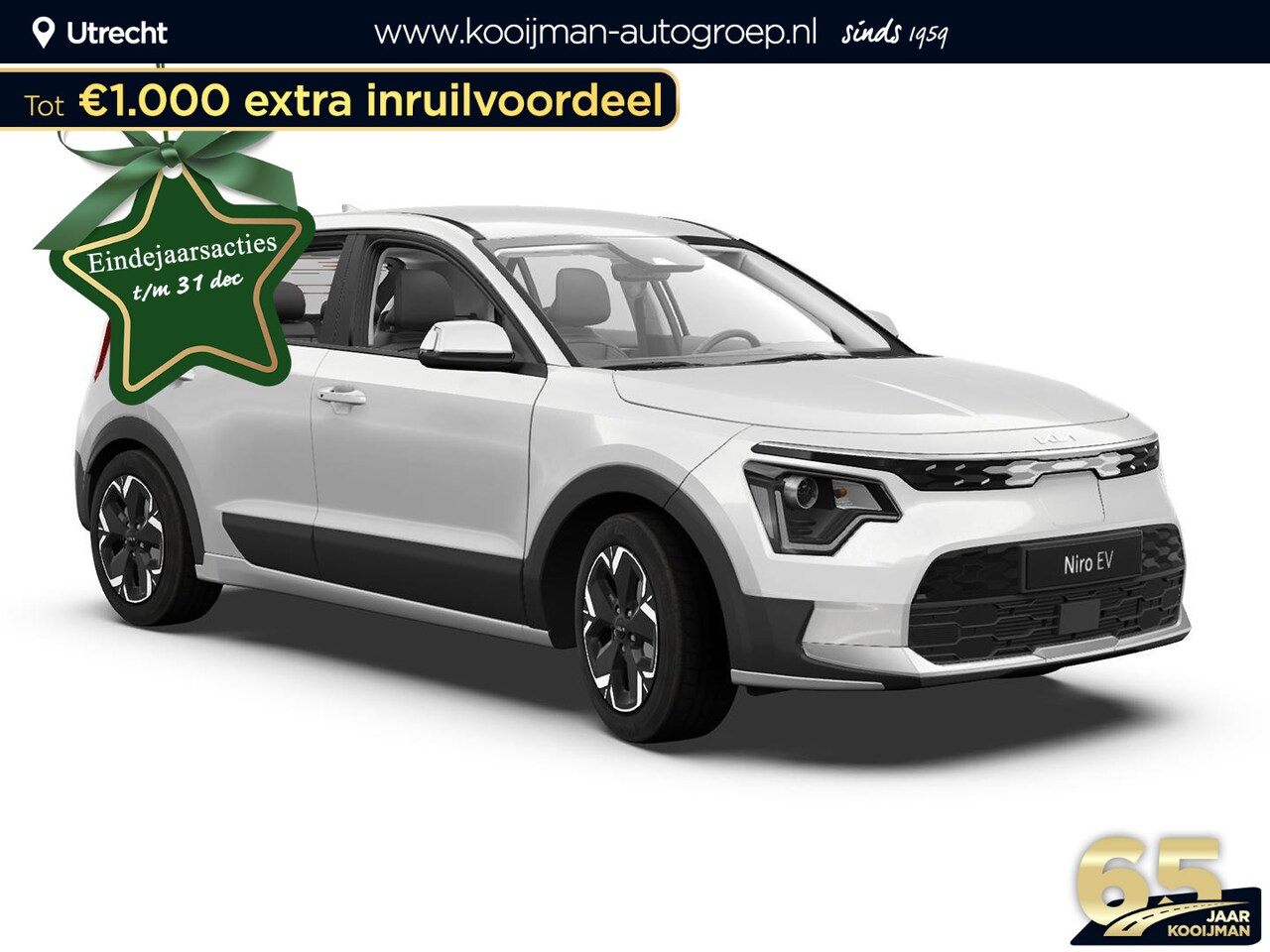 Kia Niro EV - Light 64.8 kWh €37.949,- RIJKLAAR! Ruim €1300,- voordeel zonder SEPP! Meerdere kleuren en - AutoWereld.nl