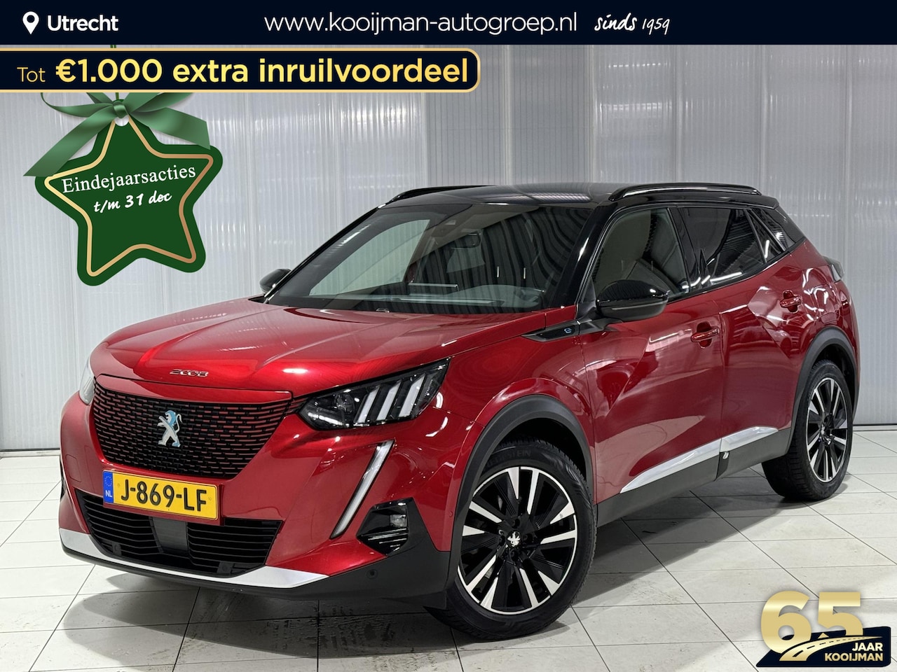 Peugeot e-2008 - EV GT 50 kWh fantastische GT uitvoering, heel veel opties | Alcantara bekleding | Cruise C - AutoWereld.nl