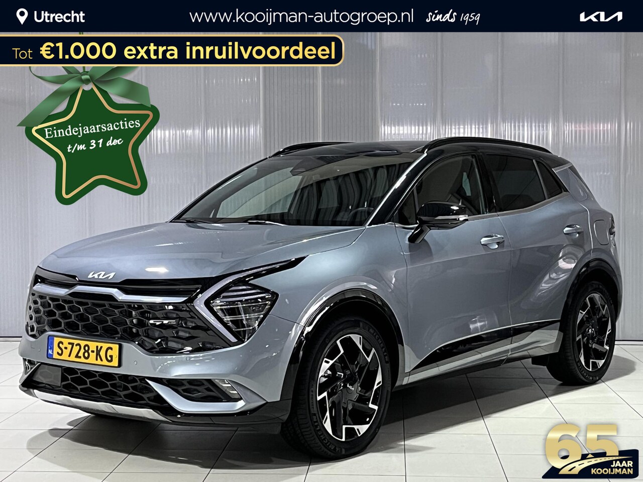 Kia Sportage - 1.6 T-GDi Plug-in Hybrid AWD GT-Line Direct Leverbaar, uniek! | Elek. glazen panorama dak - AutoWereld.nl