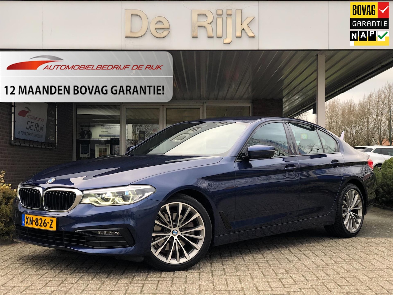 BMW 5-serie - 520i Corporate Lease High Executive | Airco, Cruise, Stoelverw, DAB, | NAP | - AutoWereld.nl