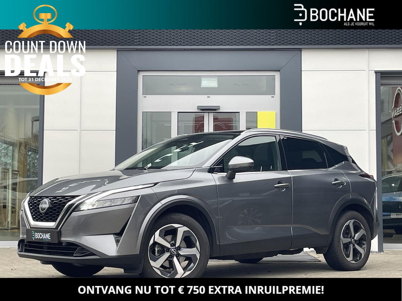 Nissan Qashqai - 1.3 MHEV 158 Xtronic N-Connecta | Panoramadak | Trekhaak | All-Season banden - AutoWereld.nl