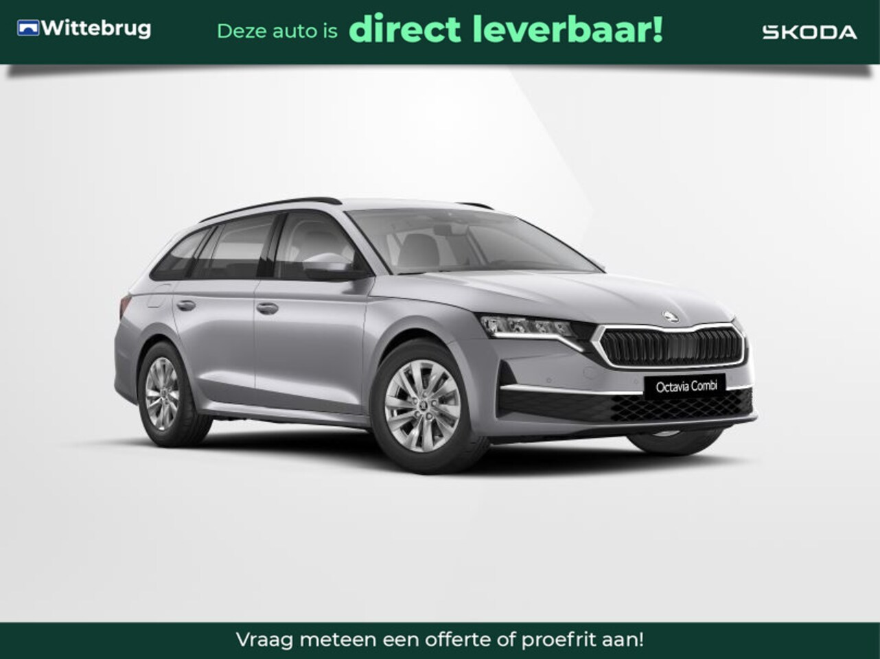 Skoda Octavia Combi - 1.5 TSI Edition Stoelverwarming vóór / Verwarmbare voorruit / Verwarmbaar stuurwiel € 2.00 - AutoWereld.nl