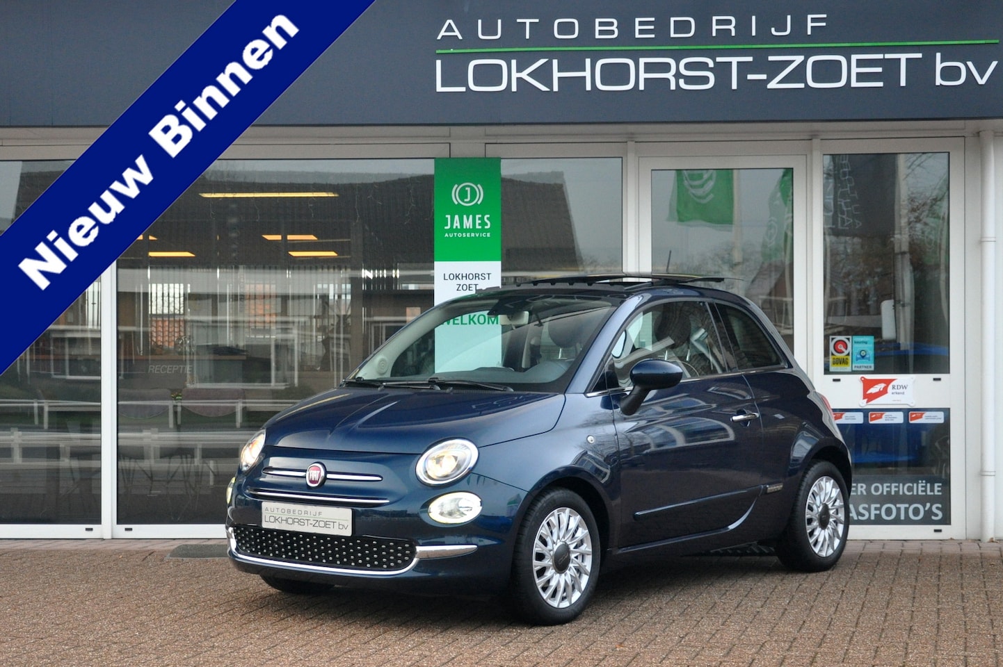 Fiat 500 - 0.9 TwinAir Turbo Lounge | Panoramadak | Navigatie | Zeer nette staat! - AutoWereld.nl