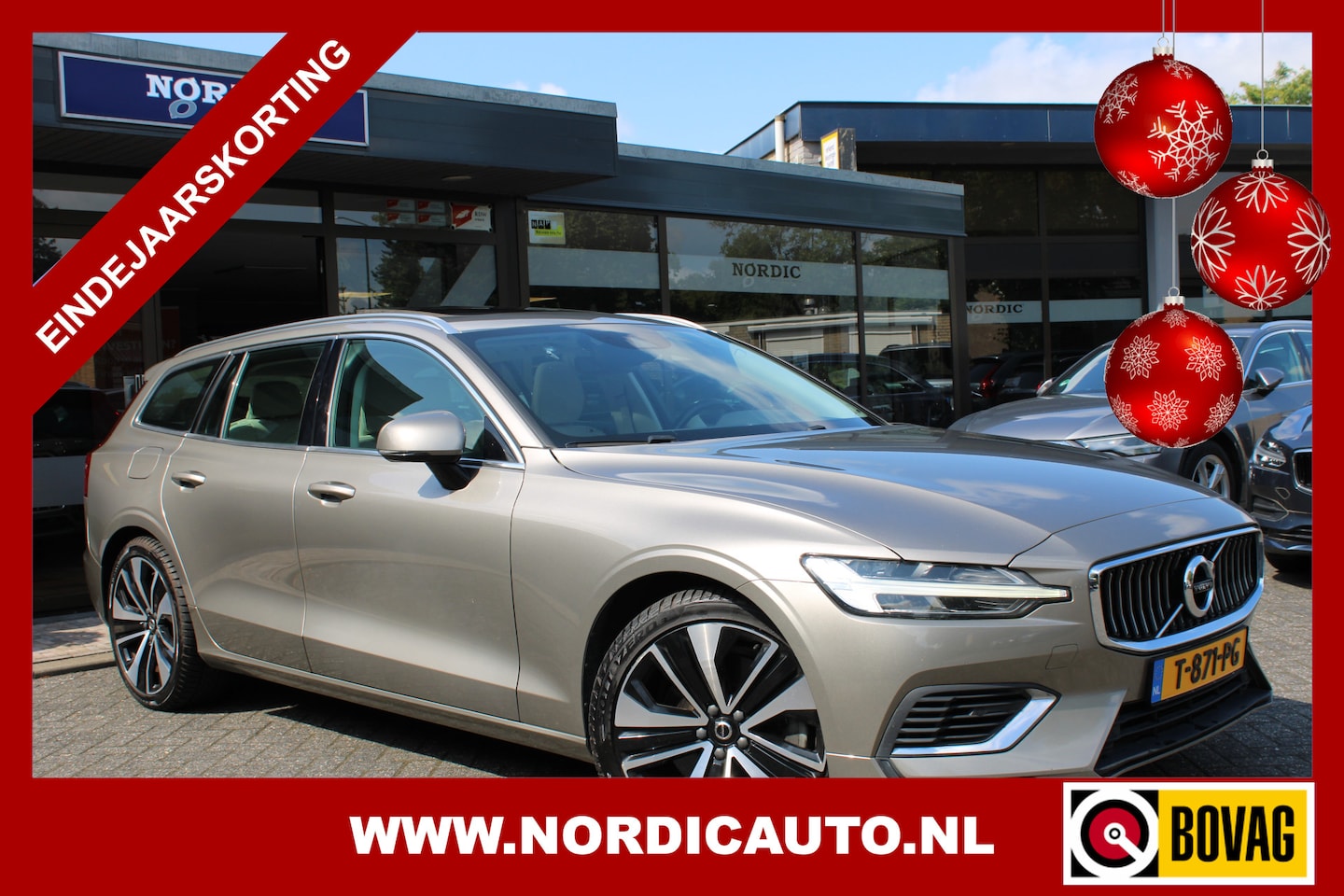 Volvo V60 - 2.0 T8 TWIN ENGINE AWD INSCRIPTION / PANORAMADAK LEDER- NAVIGATIE- ELECTRISCHE TREKHAAK - AutoWereld.nl