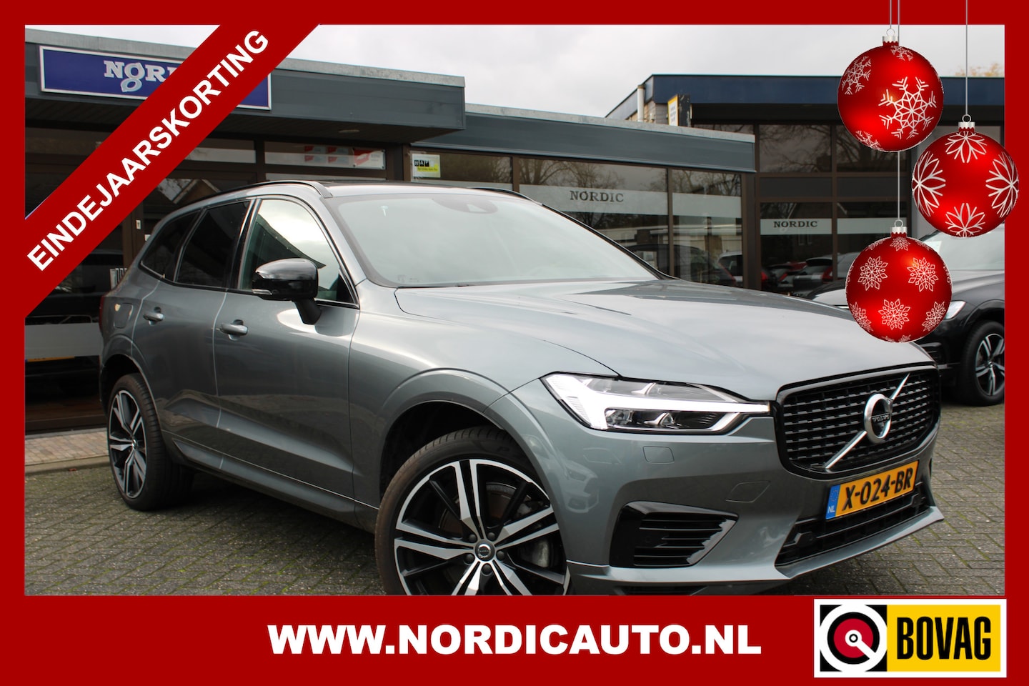 Volvo XC60 - 2.0 RECHARGE T8 AWD BLACK EDITION/ PANORAMADAK 360 CAM- HEAD UP- NAVI- LEDER- ELECTR. TREK - AutoWereld.nl