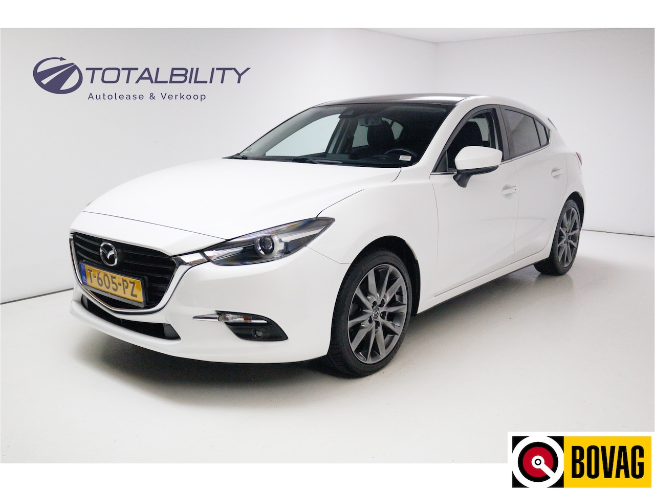 Mazda 3 - 2.0 SkyActiv-G 120 SkyLease GT 120 PK Stoel- en stuurverw. Camera, Led, DAB - AutoWereld.nl