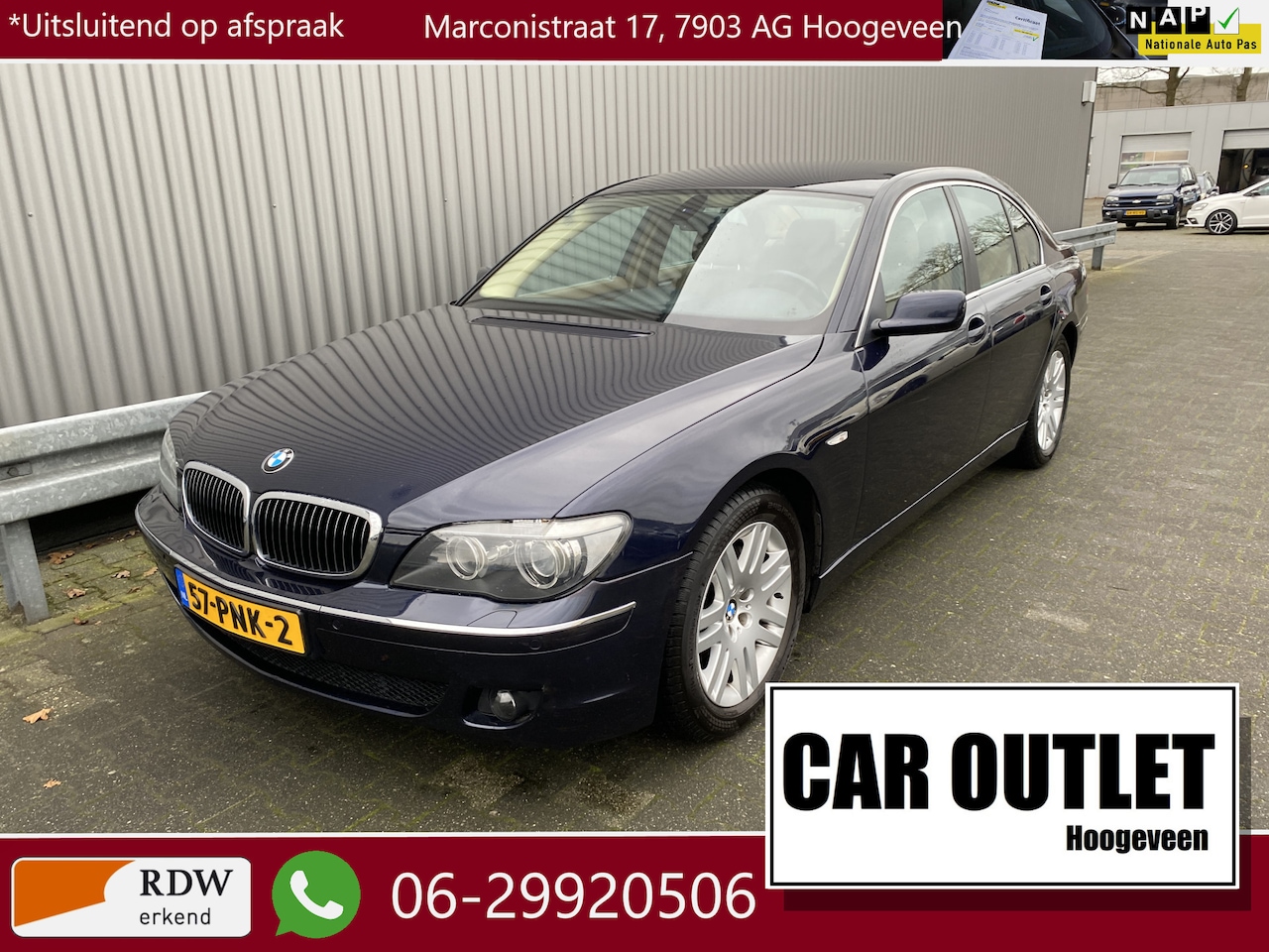 BMW 7-serie - 740i High Edition Leer, Navi, Xenon, CC, PDC, Softclose, LM, z.g.a.n. APK – Inruil Mogelij - AutoWereld.nl