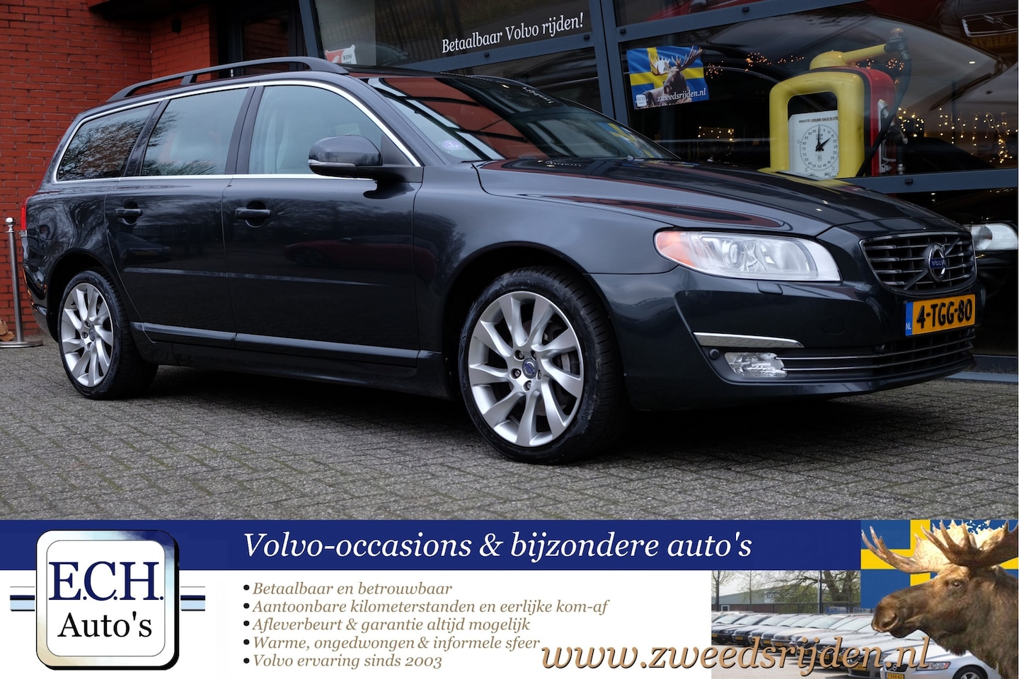 Volvo V70 - T5 245 pk Aut. Summum, Leer, Schuifdak, 18 inch, Navi - AutoWereld.nl