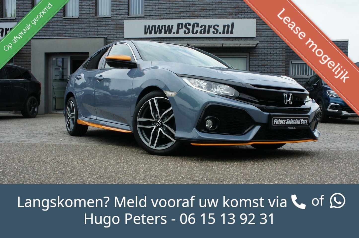 Honda Civic - 1.0 i-VTEC Elegance Sport Orange Edition - AutoWereld.nl