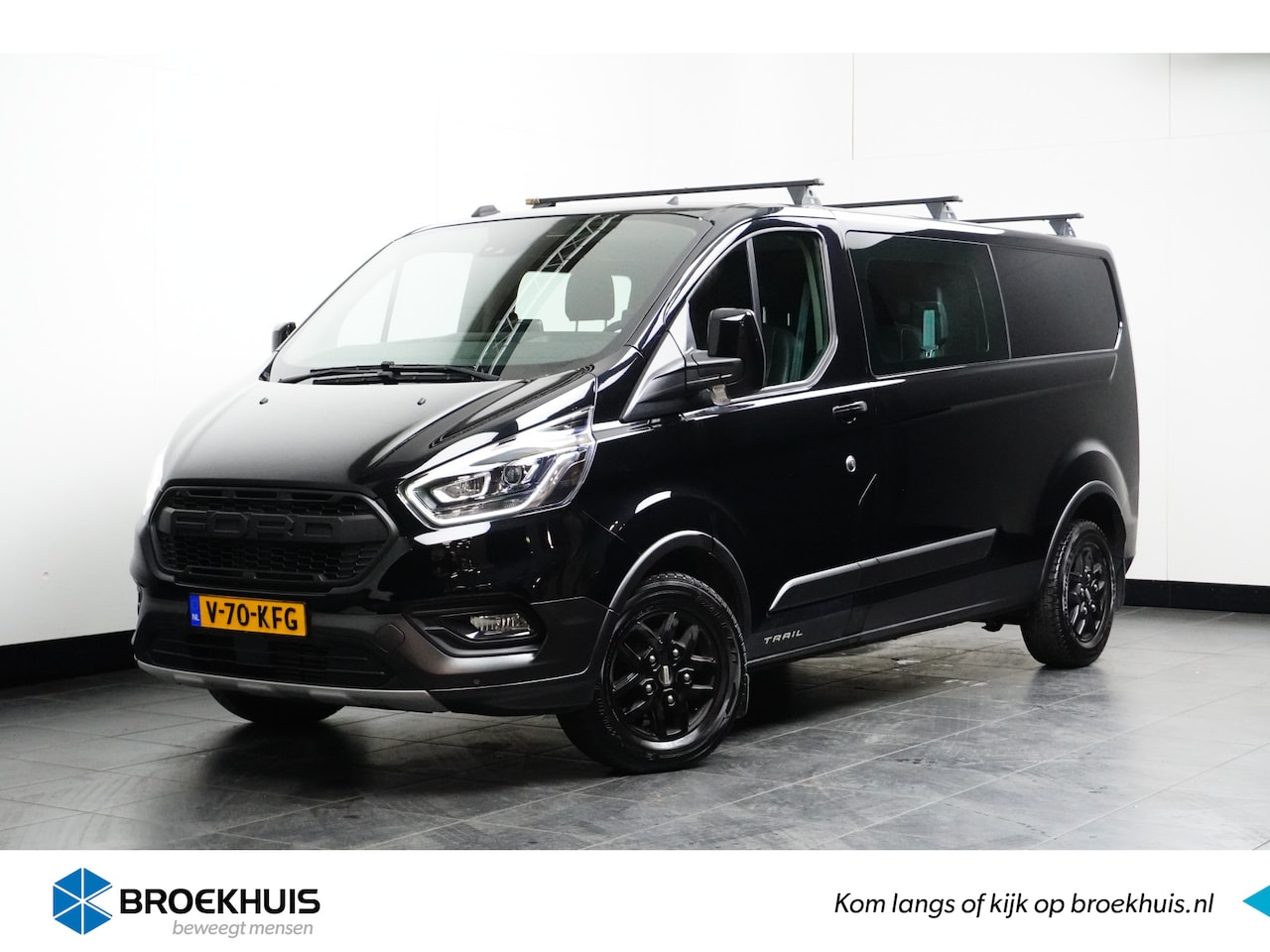 Ford Transit Custom - 340 2.0 TDCI 170 PK L2H1 Trail DC | 2700 Trekgewicht! | Dubbekle Cabine | Camera | Xenon V - AutoWereld.nl