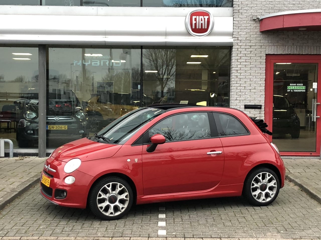 Fiat 500 C - TwinAir Turbo 80 500S CLIMATE|SUBWOOFER|PDC|16" - AutoWereld.nl