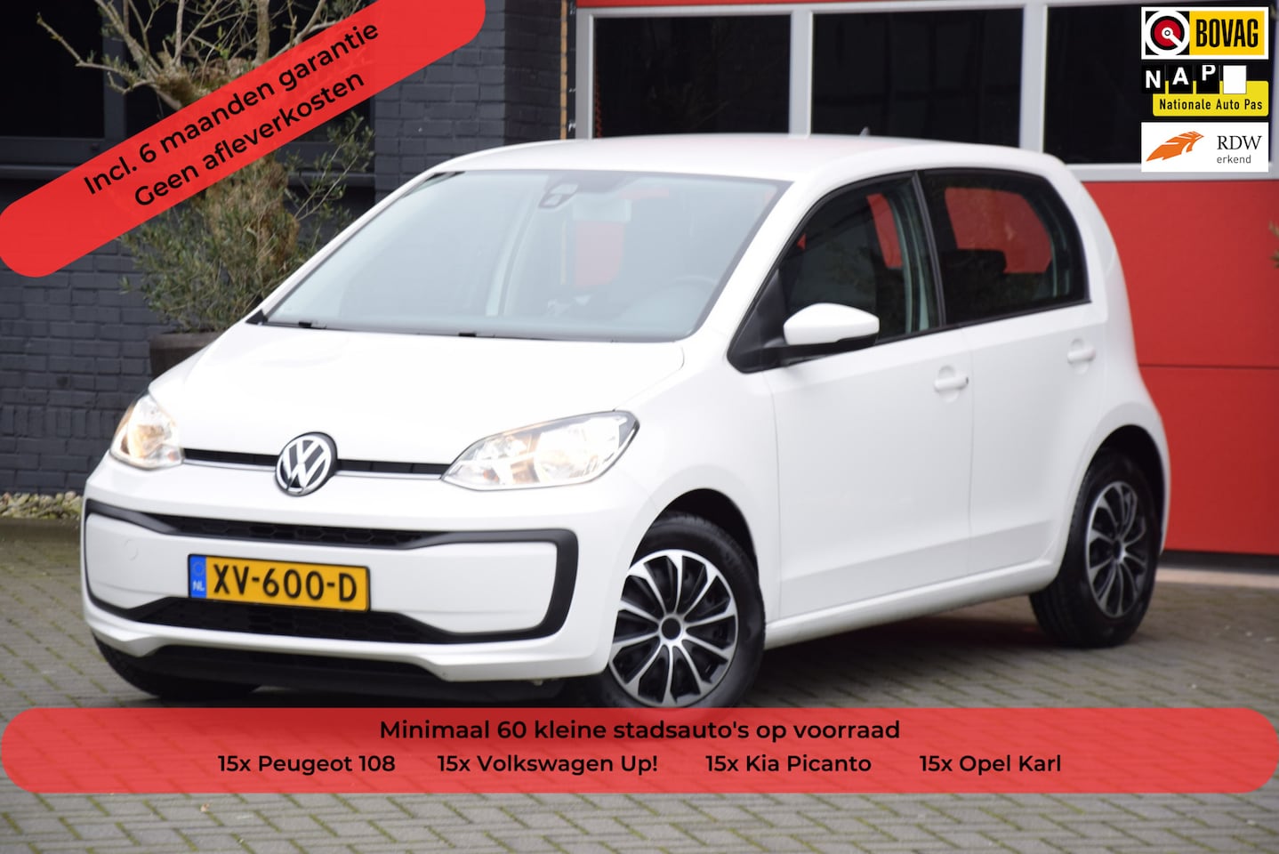 Volkswagen Up! - 1.0 BMT move up! 2019 5 Deurs Airco Navigatie - AutoWereld.nl