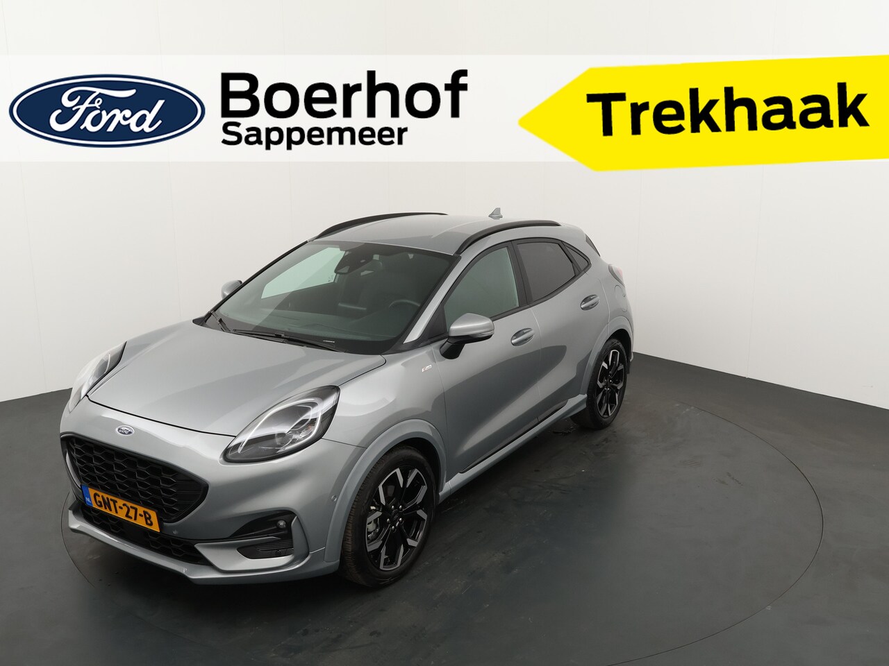 Ford Puma - EcoBoost Hybrid 125 pk ST-Line X | Trekhaak | Camera | LED | B&O | Half leer | 18" | Apple - AutoWereld.nl