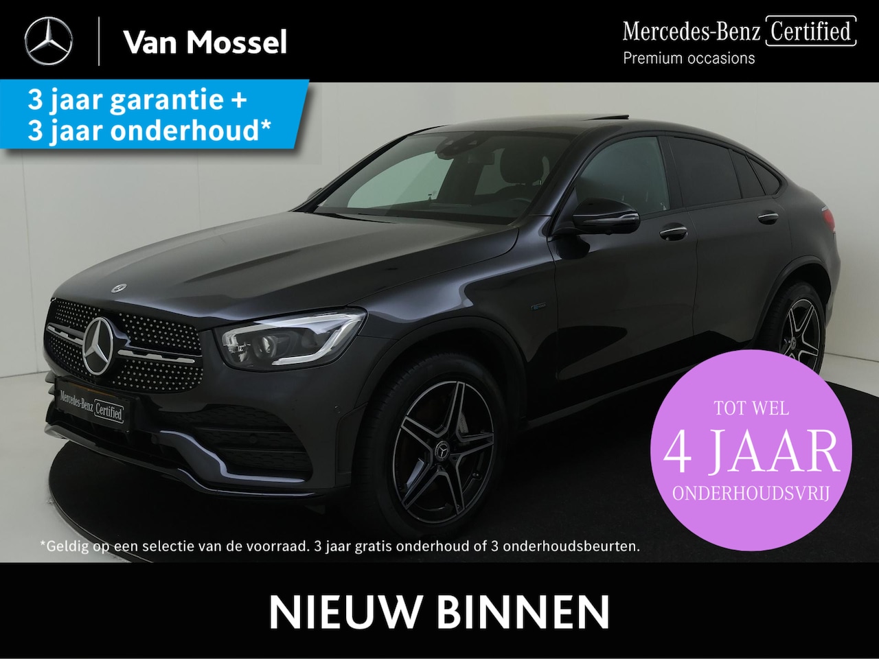 Mercedes-Benz GLC-klasse Coupé - 300e 4MATIC Business Solution AMG / Schuifdak/ Night/ Carplay/ 360 camera - AutoWereld.nl