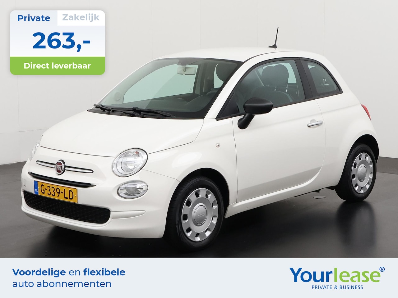 Fiat 500 - 0.9 TwinAir Turbo Young | All-in 263,- Private Lease | Zondag Open! - AutoWereld.nl