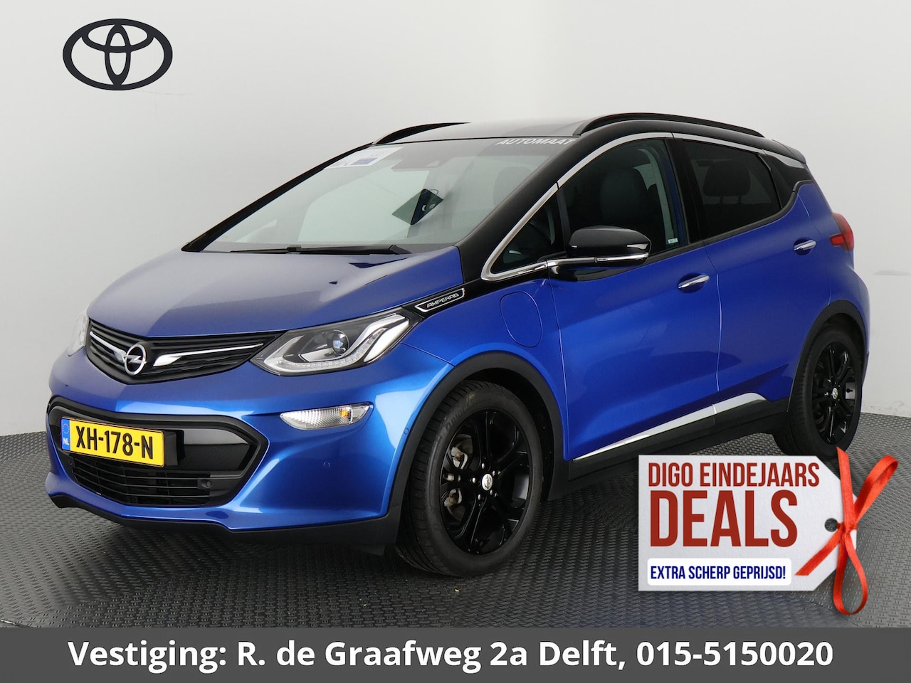 Opel Ampera-e - Business Executive 60 kWh Two-Tone | 300km. actieradius | Stoelverwarming | Lederen bekled - AutoWereld.nl