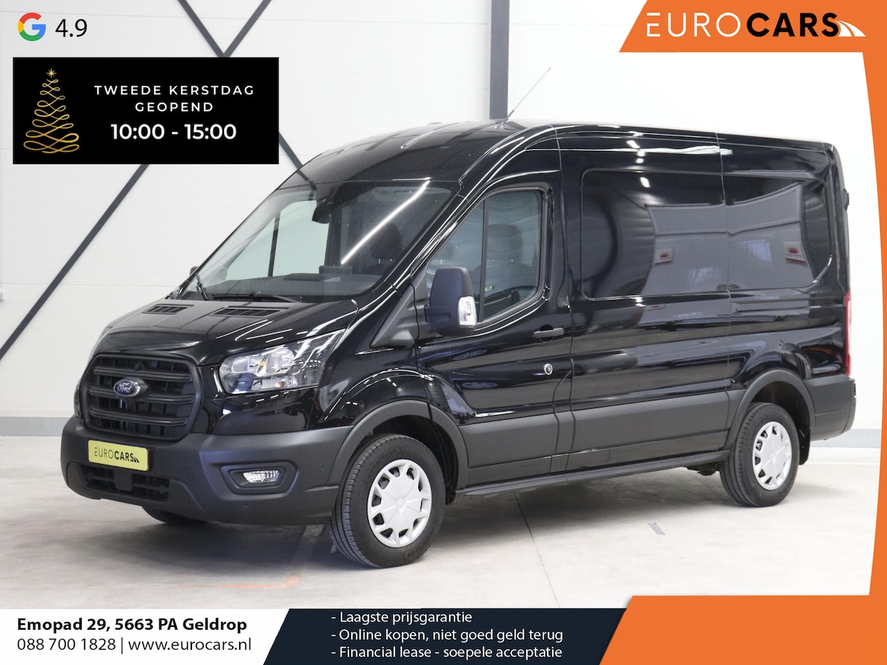 Ford Transit - 130pk L2H2 Automaat Trekhaak Airco 360°Camera Navi - AutoWereld.nl