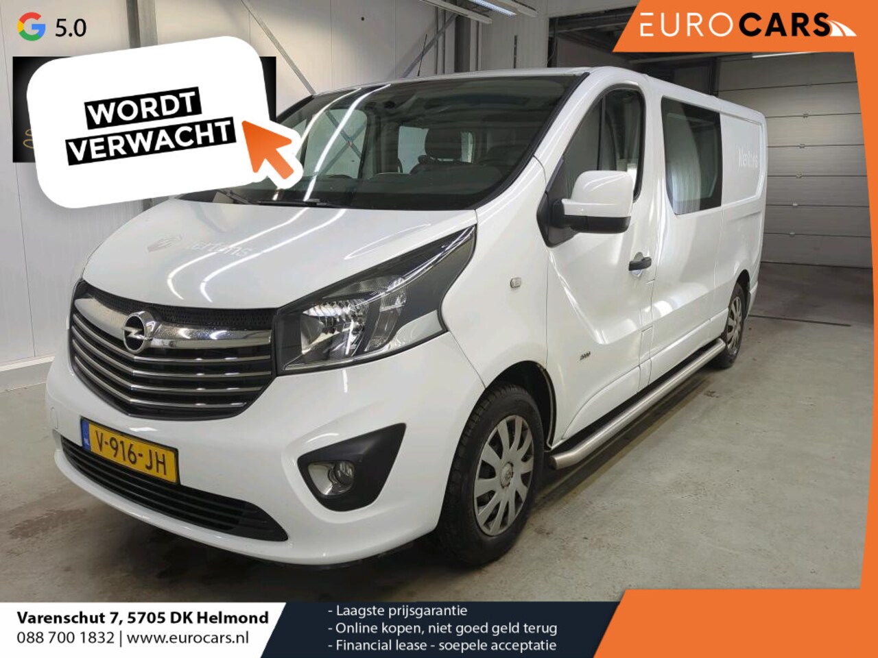 Opel Vivaro - 1.6 CDTI 125PK L2H1 DC Sport Airco Climatronic Navi PDC + Camera Cruise Control Luxe Dubbe - AutoWereld.nl