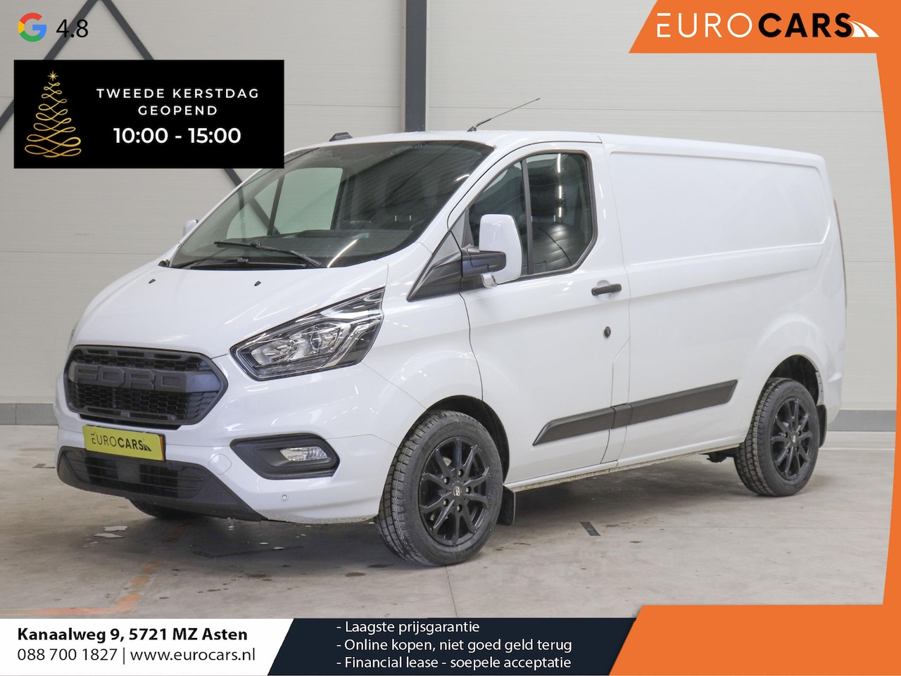 Ford Transit Custom - 130PK Automaat L1H1 Raptor Edition Navi Airco Bluetooth Cruise Trekhaak - AutoWereld.nl