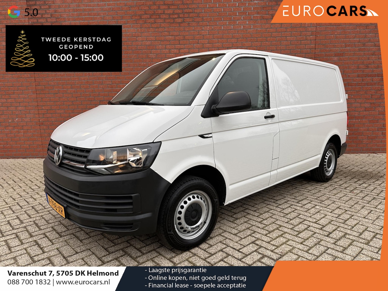 Volkswagen Transporter - 2.0 TDI L1H1 Airco Comfortstoel Trekhaak Radio PDC Achter Bluetooth Slechts 75000 km! NL A - AutoWereld.nl