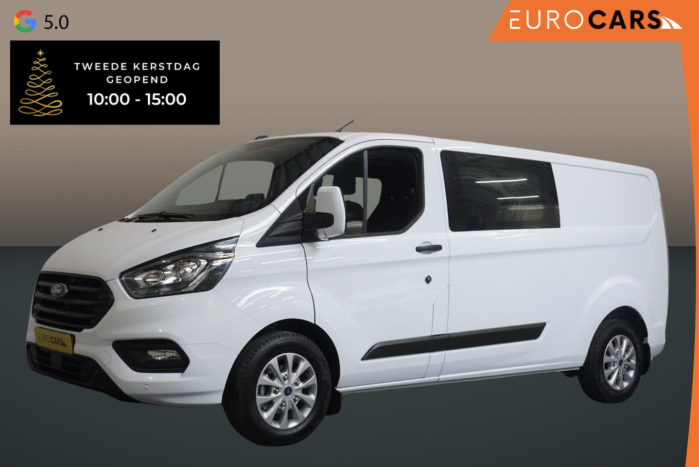 Ford Transit Custom - 300 2.0 TDCI L2H1 Trend Dubbele Cabine Automaat Airco Navi Cruise Trekhaak # - AutoWereld.nl