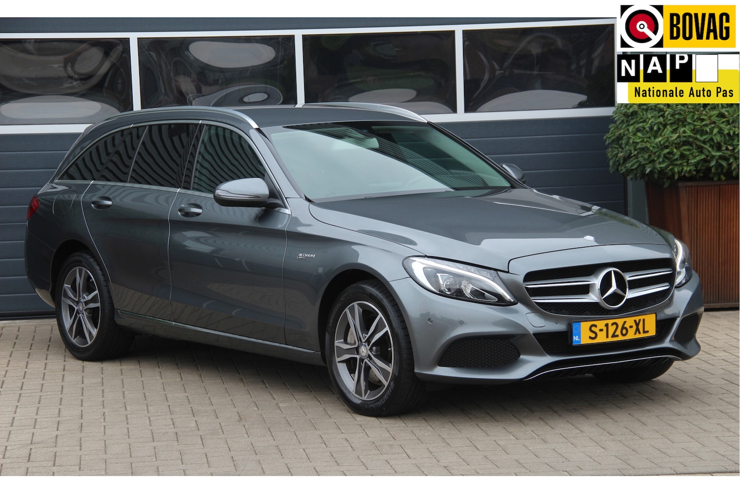 Mercedes-Benz C-klasse Estate - C-400 4MATIC Prestige 334Pk Navi | ECC | PDC | Cruise |  Half/Leder | Sportstoelen | Stoel - AutoWereld.nl