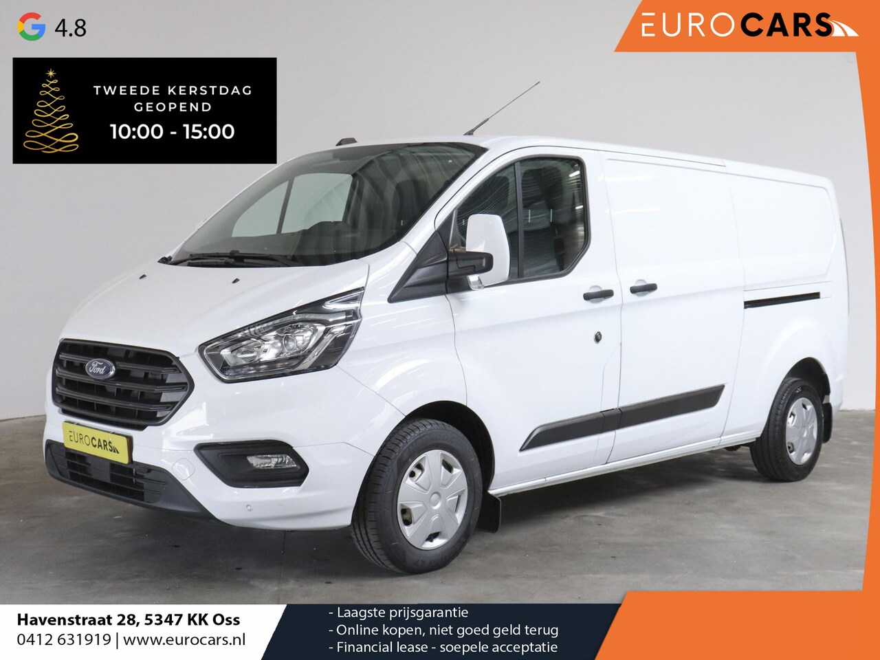 Ford Transit Custom - 130pk L2H1 Trend | 2x Schuifdeur | Airco | Cruise Control | Achterklep - AutoWereld.nl