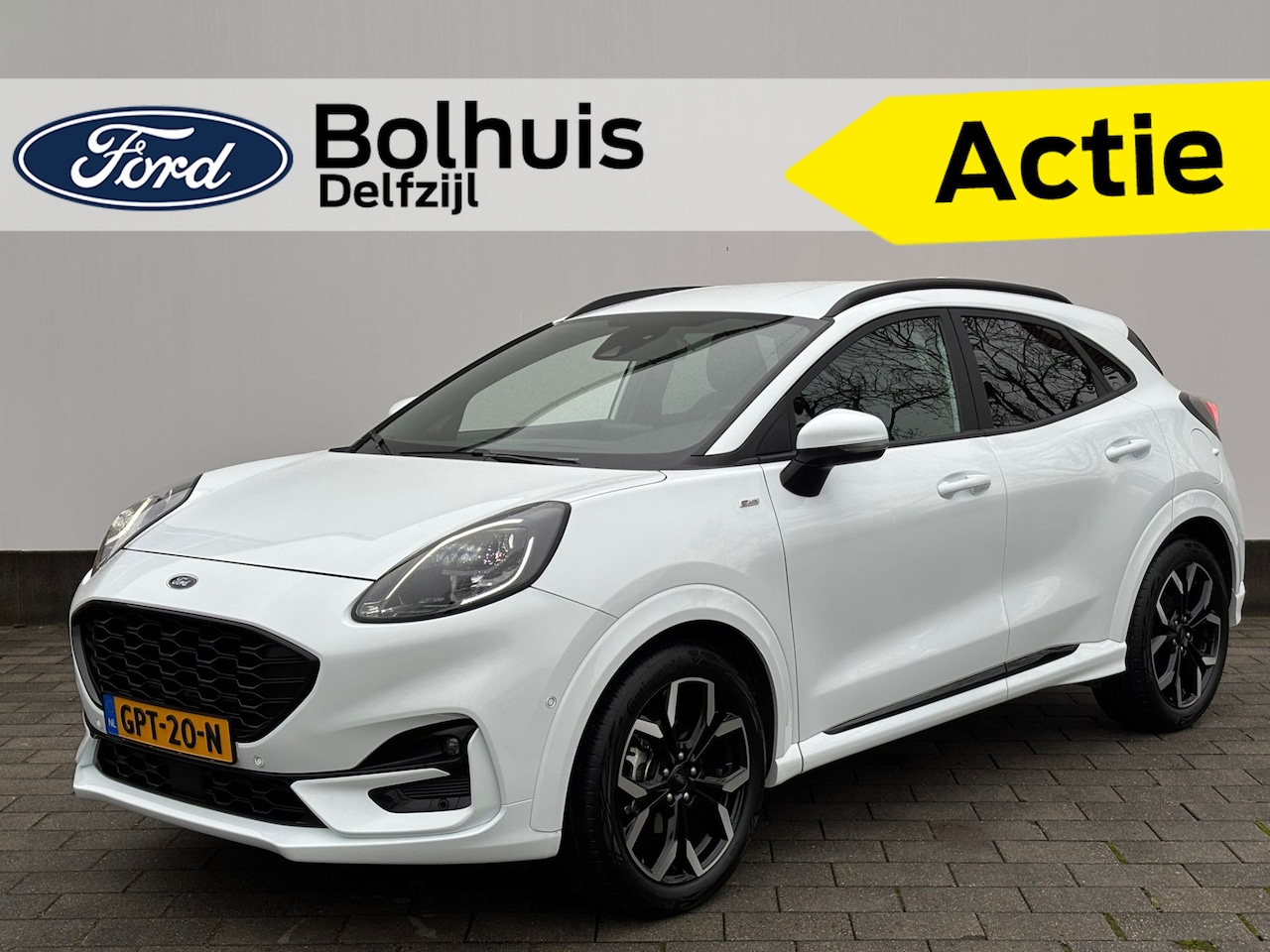 Ford Puma - EcoBoost Hybrid 125 pk ST-Line X | Camera | LED | B&O | Half leer | 18" | Apple Carplay | - AutoWereld.nl