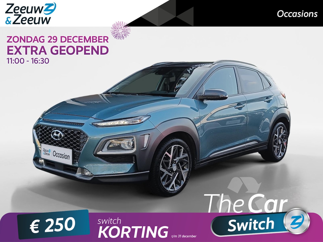 Hyundai Kona - 1.6 GDI HEV Fashion Navigatiesysteem | Stoelverwarming | Parkeercamera - AutoWereld.nl