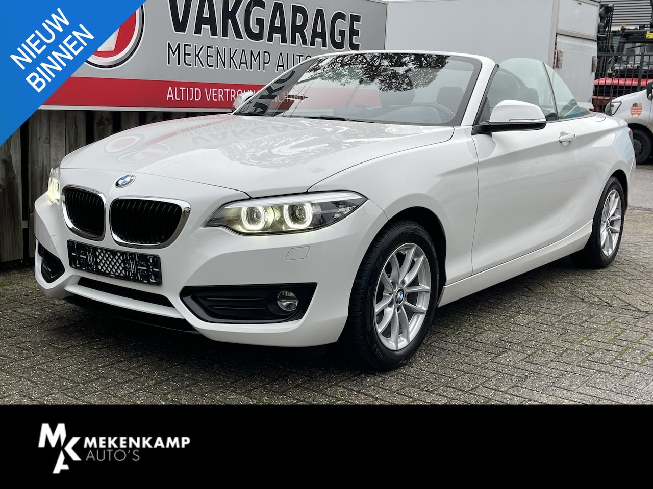 BMW 2-serie Cabrio - 218i Advantage 16"/Stoelverwarming/Trekhaak/LED/DAB/Climate/Cruise/Windscherm - AutoWereld.nl